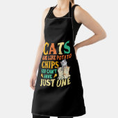 Tablier Les chats sont comme des chips de pommes de terre  (Insitu)
