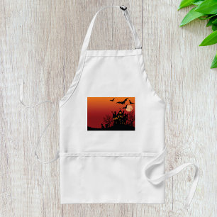 Tablier Les chauves-souris sur la maison hantée