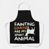 Tablier Les chèvres évanouies sont mon esprit animal drôle (Recto)