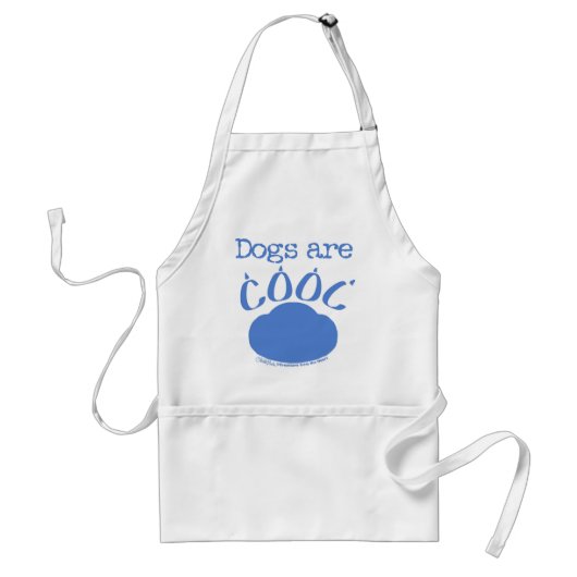 Tablier Les CHIENS sont Empreintes de pattes Cool (Devant)