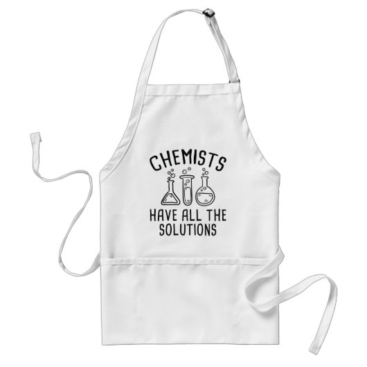 Tablier Les Chimistes Ont Toutes Les Solutions (Devant)