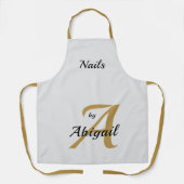 Tablier Les clous d'argent et d'or par "Votre nom" (Recto)