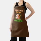 Tablier Les cochons de Guinée sont ma faiblesse Brown (Insitu)