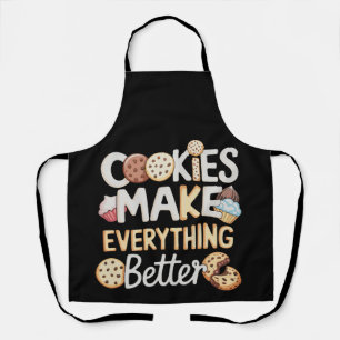 Tablier Les cookies font que tout est meilleur drôle Noël
