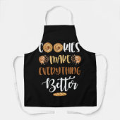 Tablier Les cookies rendent tout meilleur la nourriture am (Recto)