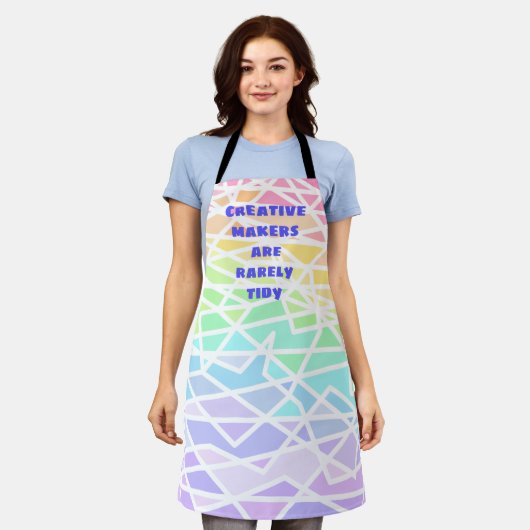Tablier Les créateurs sont rarement Tidy Rainbow Apron (Porté)