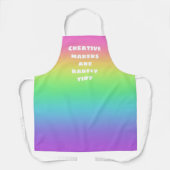 Tablier Les créateurs sont rarement Tidy Rainbow Apron (Recto)