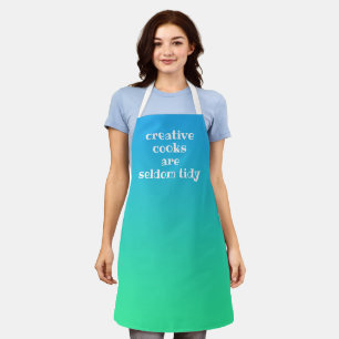 Tablier Les cuisiniers créatifs sont rarement Tidy Fun Apr