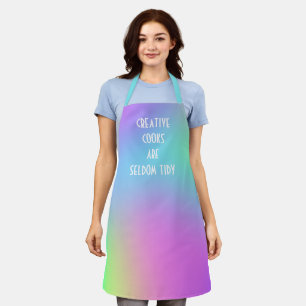 Tablier Les cuisiniers créatifs sont rarement Tidy Rainbo