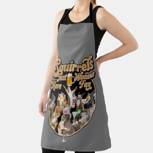 Tablier Les Écureuils Veux Juste S'Amuser (Insitu)