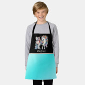 Tablier Les enfants mignons unicorn fairy ajouter nom (Porté)
