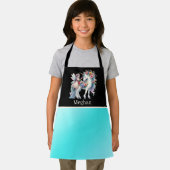 Tablier Les enfants mignons unicorn fairy ajouter nom (Insitu)