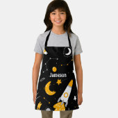 Tablier Les étoiles de l'espace extra-atmosphérique jaune (Insitu)