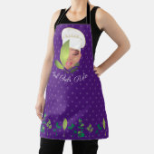 Tablier Les femmes chefs dirigent le polka dot aux herbes (Insitu)