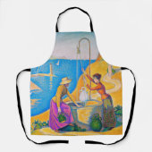 Tablier Les femmes dans le puits, Signac (Recto)