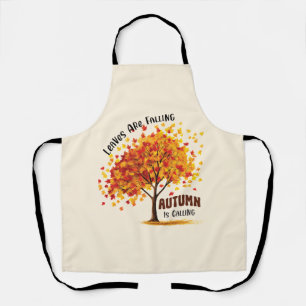 Tablier Les feuilles Tournent, L'Automne Appelle - Chaud A