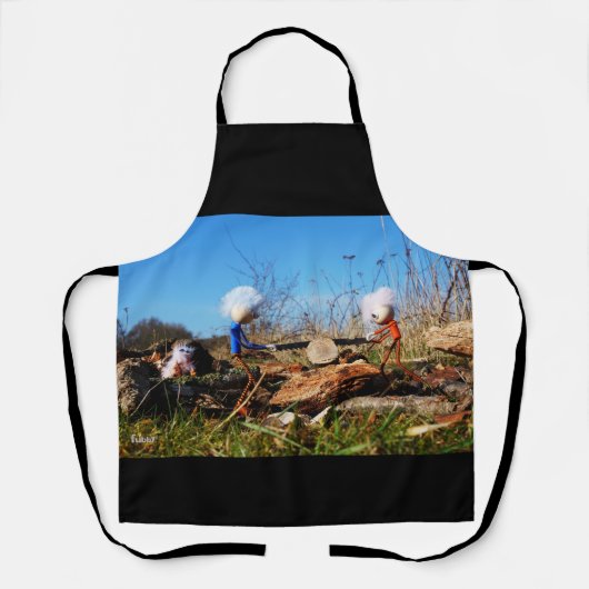 Tablier Les Fubby qui ont percé la tribu de l'arbre. (Recto)