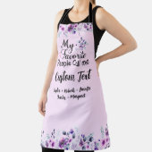 Tablier Les Gens Favoris M'Appelent Personnalisé Nom, Fleu (Insitu)