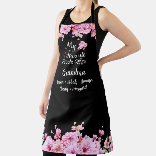 Tablier Les gens préférés m'appellent grand-mère | Nom des (Insitu)