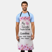 Tablier Les gens préférés m'appellent grand-mère | Nom des (Porté)