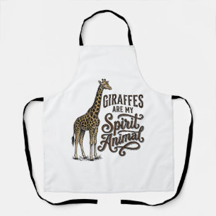 Tablier Les girafes sont mon animal spirituel conception d