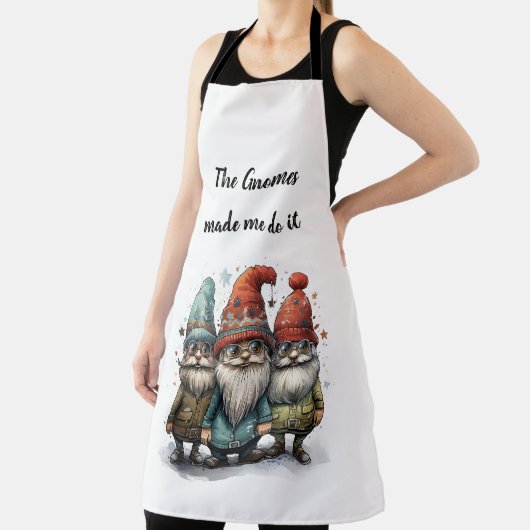 Tablier 🍄 Les Gnomes M'Ont Fait Le Faire Apron 🍄 (Insitu)