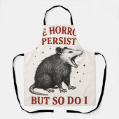 Tablier Les Horreurs Persistent Mais Moi Aussi (Recto)