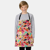 Tablier Les jolies valentines vous êtes tellement rose suc (Porté)