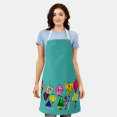 Tablier Les lanternes chinoises colorées (Porté)