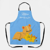 Tablier Les Lions mignons de la Fête des Mères. (Recto)
