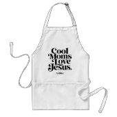 Tablier Les mamans cool aiment Jésus (Devant)