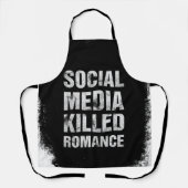 Tablier Les médias sociaux ont tué la romance (Recto)