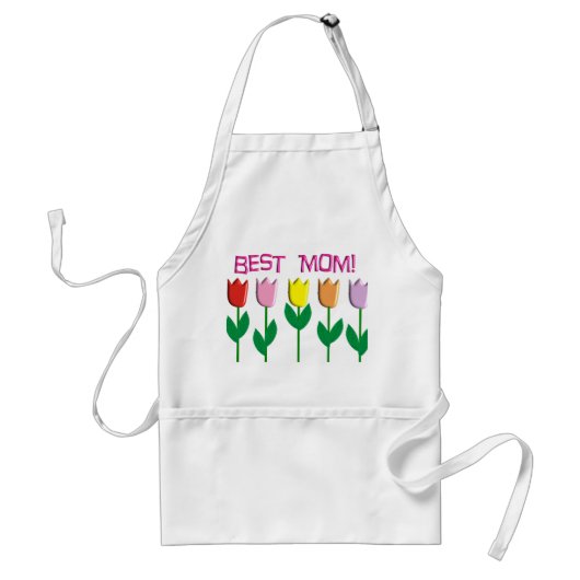 Tablier Les meilleurs cadeaux de conception de tulipes de (Devant)
