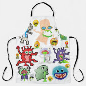 Tablier Les monstres et les créatures grises (Recto)