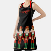 Tablier Les noix rouges vertes et dorées personnalisent l' (Insitu)