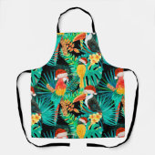 Tablier Les oiseaux de la jungle tropicale Mele Kalikimaka (Recto)