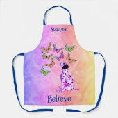 Tablier Les papillons de chiot dalmate croient Inspiration (Recto)