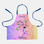 Tablier Les papillons de chiot dalmate croient Inspiration (Recto)