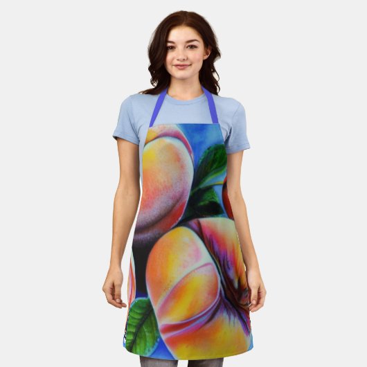 Tablier Les pêches (Porté)