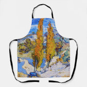 Tablier Les peupliers de Saint-Rémy, Van Gogh (Recto)