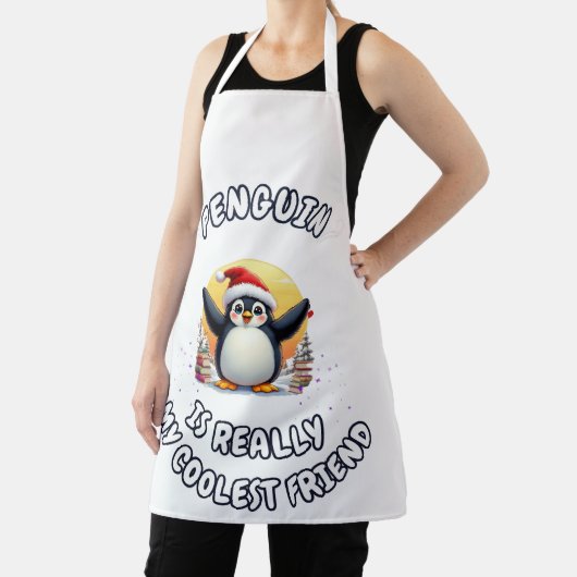 Tablier Les pingouins sont mes amis les plus cool" Pingoui (Insitu)