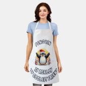 Tablier Les pingouins sont mes amis les plus cool" Pingoui (Porté)