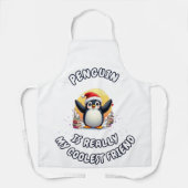 Tablier Les pingouins sont mes amis les plus cool" Pingoui (Recto)