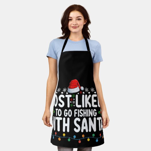Tablier Les Plus Probables D'Aller Pêcher Avec Père Noël D (Porté)