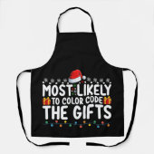 Tablier Les Plus Probables De Couleur Code Les Cadeaux Noë (Recto)