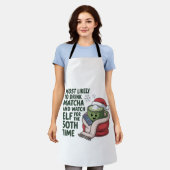 Tablier Les plus susceptibles de boire Matcha et regarder (Porté)