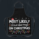 Tablier Les Plus Susceptibles De Jouer À Des Jeux Vidéo Su<br><div class="desc">Les Plus Susceptibles De Jouer À Des Jeux Vidéo Sur Le Joueur De Noël</div>