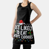 Tablier Les Plus Susceptibles De Manger Père Noël Cookies  (Insitu)