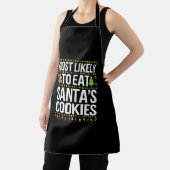Tablier Les Plus Susceptibles De Manger Santas Cookies Noë (Insitu)