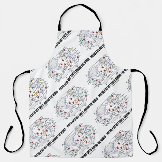 Tablier Les Points Chauds Postulés Autour Du Monde Géologi (Recto)